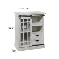 Farmhouse Metal And Wood Cabinet White - Olivia & May -Lush Living Store GUEST 4ffa1283 bf85 49e5 a02e c81581417fd5