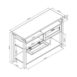 Ambrose Console Table Espresso - HOMES: Inside + Out -Lush Living Store GUEST 50a9b477 b04a 40a1 b304 d3e7c89f9fae