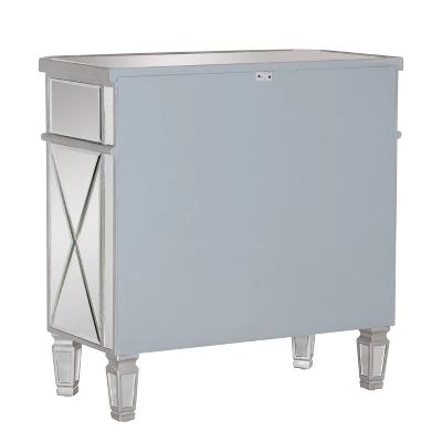 Sasha Mirrored 1Drawer 2Door Console - Powell Company 8 Sasha Mirrored 1Drawer 2Door Console - Powell Company - Image 6