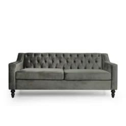 Knouff Modern Glam Tufted Velvet 3 Seater Sofa - Christopher Knight Home -Lush Living Store GUEST 50cc4edd 83fc 4087 921c 1dc7b1f0fba7