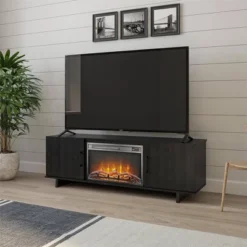 60" Rockwood Tv Stand With Fireplace - Room & Joy -Lush Living Store GUEST 5105ed15 92a3 4b65 bbce b9b0b70112ba