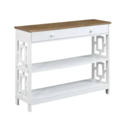 Town Square 1 Drawer Console Table With Shelves - Breighton Home -Lush Living Store GUEST 51aae86a e3dd 494a 831f 0c5d58ef453e