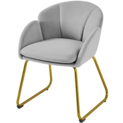 Yaheetech Velvet Armchair Accent Chair With Metal Legs For Living Room/Bedroom 22 Yaheetech Velvet Armchair Accent Chair With Metal Legs For Living Room/Bedroom -Lush Living Store GUEST 51c5ec5e de69 4ee5 9ac8 9010bd0d5e20