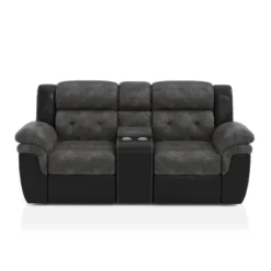 Melio Loveseat With 2 Powered Recliners Gray/Black - HOMES: Inside + Out 9 Melio Loveseat With 2 Powered Recliners Gray/Black - HOMES: Inside + Out -Lush Living Store GUEST 51e82c84 bbd8 4e62 ac70 b80d07792774