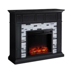 Dalmen Marble Fireplace Black - Aiden Lane -Lush Living Store GUEST 5218f690 c6ad 4ef5 9c69 042b507a43d3