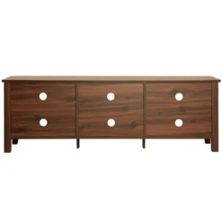 Better Home Products Noah Wooden 70 TV Stand With Open Storage Shelves In Brown -Lush Living Store GUEST 5323197e 6cf5 4b01 ba7b f35647e2a20b