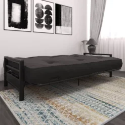 Max Metal Futon Frame Black - Room & Joy -Lush Living Store GUEST 533a7ee2 9a59 4648 837d 9a62a336d8e3