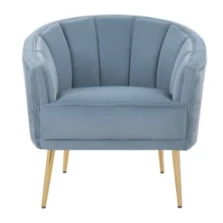 Tania Pleated Waves Accent Chair Light Blue/Gold - Lumisource 7 Tania Pleated Waves Accent Chair Light Blue/Gold - Lumisource -Lush Living Store GUEST 535338eb b52a 4ad6 b221 aef00f0f8be4