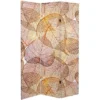 6" Double Sided Ethereal Leaves Canvas Room Divider Gold - Oriental Furniture -Lush Living Store GUEST 539c6042 b8a3 455a 8991 9a6d5cb79364
