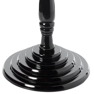 Fabulaxe Round Wooden Side Table, Living Room Accent Pedestal End Table 7 Fabulaxe Round Wooden Side Table, Living Room Accent Pedestal End Table - Image 5