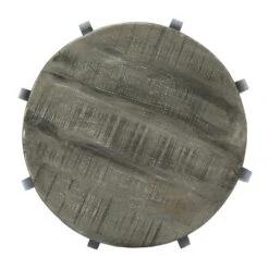 Wiers Modern Industrial Handcrafted Mango Wood Side Table Gray/Black - Christopher Knight Home -Lush Living Store GUEST 5406bda8 c20a 4fdb a50a 2c725c6502a2