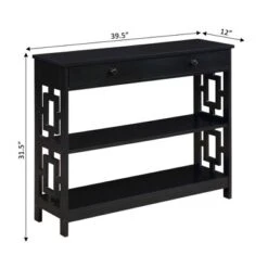Town Square 1 Drawer Console Table With Shelves - Breighton Home -Lush Living Store GUEST 54292069 f079 464e ab6f 2bfeec3ba9fc