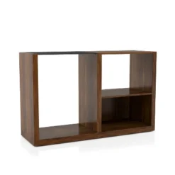 Glena Tempered Glass Insert Console Table Dark Walnut - MiBasics -Lush Living Store GUEST 5468c7b6 112d 433a b96a ae6e6aba3773