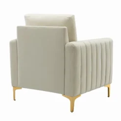 Iapygia Contemporary Tufted Wooden Upholstered Club Chair With Metal Legs For Bedroom And Living Room Club Chair | ARTFUL LIVING DESIGN 23 Iapygia Contemporary Tufted Wooden Upholstered Club Chair With Metal Legs For Bedroom And Living Room Club Chair | ARTFUL LIVING DESIGN -Lush Living Store GUEST 54c4f342 ee92 4afa 88ec f10b20cc71b9