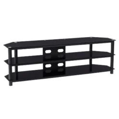 Travers Open Shelves TV Stand For TVs Up To 82" Black - CorLiving 15 Travers Open Shelves TV Stand For TVs Up To 82" Black - CorLiving -Lush Living Store GUEST 54f85528 267a 418b bedf 533a44ec7149