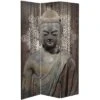 6" Double Sided Stone Buddha Canvas Room Divider Gray - Oriental Furniture 2 6" Double Sided Stone Buddha Canvas Room Divider Gray - Oriental Furniture -Lush Living Store GUEST 5507bdb5 bdb8 4265 9e6b 03d9e82926a0