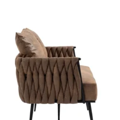 Modern Accent Metal Frame Tufted Sofa With Arms - ModernLuxe -Lush Living Store GUEST 55115e7b e60e 4ea9 83c1 e2c4e05bd33d