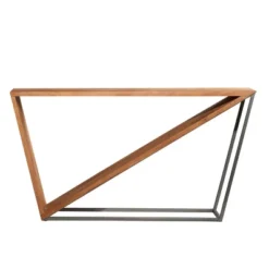 Modern Triangular Console Table Brown - Olivia & May -Lush Living Store GUEST 553dc08b e194 4360 a7d1 853294eda715