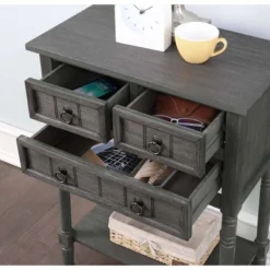 Kendra Hall Table Dark Gray - Breighton Home -Lush Living Store GUEST 5541af7b 9e77 4c19 b906 e2f4c38fc032