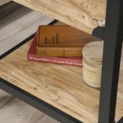 Steel River Side Table Distressed Brown - Sauder -Lush Living Store GUEST 55b85c0f 2e77 46fd 8229 6454b29b3960