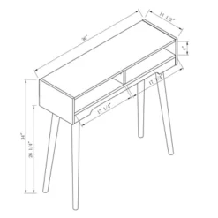 Carex Console Table Walnut Oak - MiBasics -Lush Living Store GUEST 55bbe6d4 857e 4800 a460 777069fa975b