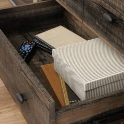 Canal Street Industrial Wood And Metal TV Stand For TVs Up To 65" Carbon Oak - Sauder -Lush Living Store GUEST 55cc67d6 c9d2 404c 9dc8 17cac9f81c21