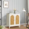 Jamie 31.5" W Rattan Doors Multi-functional Storage Antique Accent Cabinets With Adjustable Inner Shelf And Pine Legs-Maison Boucle -Lush Living Store GUEST 55d0d568 0d62 4164 8675 ab86c71b5da9