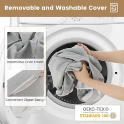 Costway 4-in-1 Convertible Folding Sofa Bed Floor Futon Sleeper Couch Chair Single Grey -Lush Living Store GUEST 55d42f7d 1666 46d1 858a fc5463bba7be