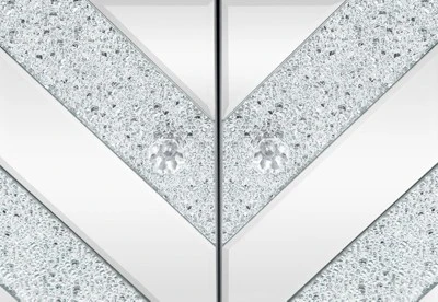 Buck 31.5" W 2 Mirror M Shape Design Multi-functional Retro Entryway Storage Cabinet With 1 Adjustable Inner Shelf-Maison Boucle 6 Buck 31.5" W 2 Mirror M Shape Design Multi-functional Retro Entryway Storage Cabinet With 1 Adjustable Inner Shelf-Maison Boucle - Image 4