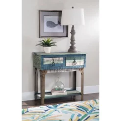 Marley Small Hall Console Distressed - Powell Company -Lush Living Store GUEST 5616c335 a22d 4474 93f4 3979ab65ebb2
