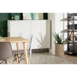 Eddison 2 Door Storage Cabinet Pure White - South Shore