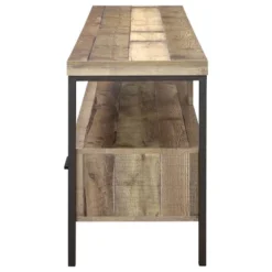 Morello 3 Drawer TV Stand For TVs Up To 80" Weathered Pine - Coaster -Lush Living Store GUEST 5747c0b8 b7c1 4f71 845f 4c81f01530c9