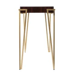 Capkya Console Table Brown/Gold - Aiden Lane -Lush Living Store GUEST 576840db 1062 4e79 af06 9b9aa44cbdc2