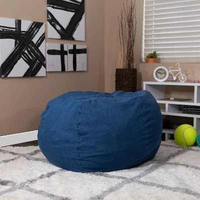 Flash Furniture Oversized Bean Bag Chair For Kids And Adults 3 Flash Furniture Oversized Bean Bag Chair For Kids And Adults