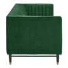 Devote Channel Tufted Performance Velvet Sofa Emerald - Modway -Lush Living Store GUEST 5783da39 de30 425e 814b 722792985dad