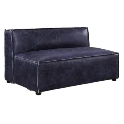 52" Birdie Sofa With Top Grain Leather Vintage Blue - Acme Furniture -Lush Living Store GUEST 57e55495 7de7 44c4 95b3 ee7c63663ba8
