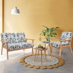 Costway Modern Living Room Sofa Set W/ Loveseat Sofa Couch & Accent Armchair -Lush Living Store GUEST 58d86afd f0e2 420e 839f 638aacc0774e