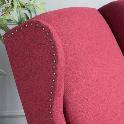 Wescott Traditional Fabric Recliner Deep Red - Christopher Knight Home 4 Wescott Traditional Fabric Recliner Deep Red - Christopher Knight Home - Image 2