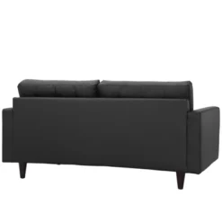 Empress Bonded Leather Loveseat Black - Modway -Lush Living Store GUEST 59642181 a75a 4736 baa9 fd4069ab8763