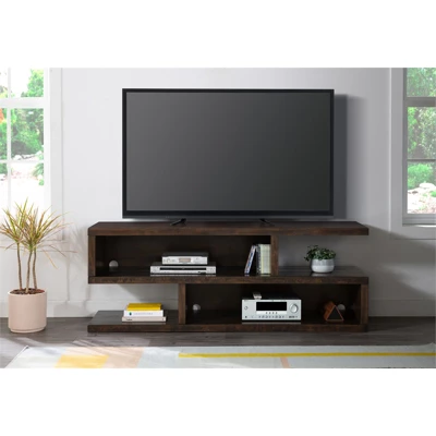 Lexington 70" Solid Wood TV Stand Dark Mocha Brown - Martin Svensson Home 4 Lexington 70" Solid Wood TV Stand Dark Mocha Brown - Martin Svensson Home - Image 2
