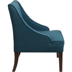 Elm Lane Dixon Blue Fabric Swoop Arm Chair -Lush Living Store GUEST 5a2ce747 93b2 4016 a256 b88324bcd42a