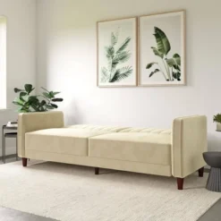 Isabella Tufted Transitional Futon - Room & Joy -Lush Living Store GUEST 5a51e674 994f 45d0 87ee 1a0b8e7ecd4a