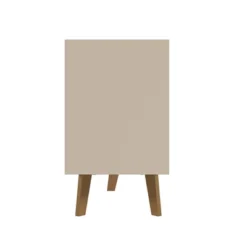 54" Wooden TV Stand For TVs Up To 54" With 1 Sliding Door And 3 Open Compartments Brown/Off White - The Urban Port -Lush Living Store GUEST 5a6949e2 78ca 405e ab2f 478ce15e6141