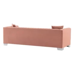 Cambridge Contemporary Sofa Steel/Blush - Armen Living -Lush Living Store GUEST 5a8675ea ffce 47b7 9e91 51d249f1c9bd
