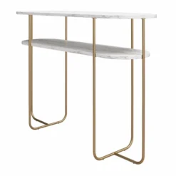 Athena Console Table White Marble - Novogratz -Lush Living Store GUEST 5a8ff157 4420 41c6 ab02 98accdd6be61