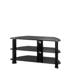 Corner TV Stand For TVs Up To 43" Black - CorLiving -Lush Living Store GUEST 5aa39a7b d6da 46a8 b9ff b4bf31244632