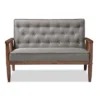 Sorrento Mid-Century Retro Modern Fabric Upholstered Wooden 2 Seater Loveseat Gray - Baxton Studio 2 Sorrento Mid-Century Retro Modern Fabric Upholstered Wooden 2 Seater Loveseat Gray - Baxton Studio -Lush Living Store GUEST 5aec023b 3926 4808 a6ea 2dd8b1bad271