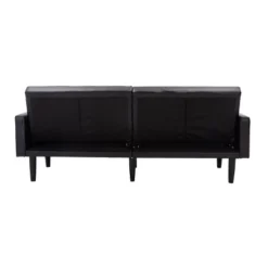 Faux Leather Futon Sofa With Arms Black - Room Essentials™ -Lush Living Store GUEST 5b590056 4f71 45ef a9b2 78acfc1ee409