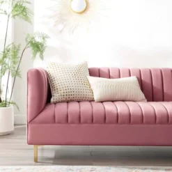 Shift Channel Tufted Performance Velvet Sofa - Modway -Lush Living Store GUEST 5b729f8f bca4 4753 b8ee 0c108d3ad301