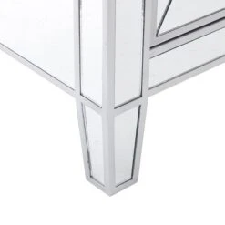 Monroe 3 Door Mirrored Cabinet Silver - Aiden Lane -Lush Living Store GUEST 5bf877fa 00be 4426 8f80 78f72499447e